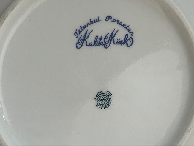 Diğer İstanbul Porselen tabak.