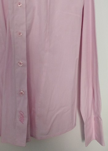 U.S Polo Assn. Pembe Pamuklu Uzun Kollu Kadın Gömlek