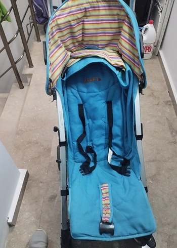 Renkli Mavi Kraft Bebek Arabası - Görsel 4