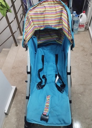 Renkli Mavi Kraft Bebek Arabası - Görsel 5