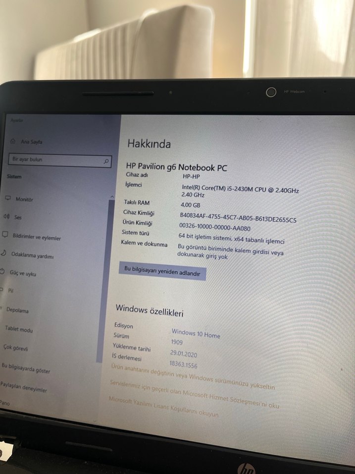 Gri Renkli Laptop Bilgisayar - Görsel 2