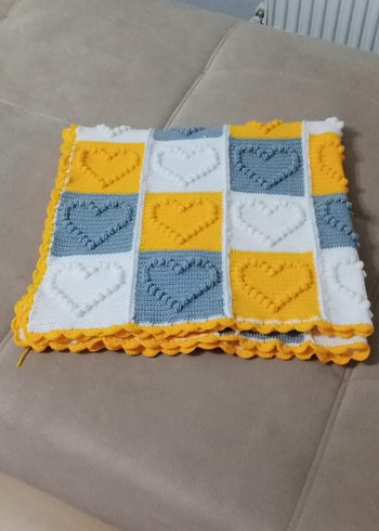 Ell Örgüsü Bebek Battaniyesi - Görsel 3