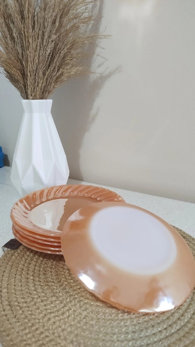 antika Pastel Bej Tabak Seti - Görsel 2