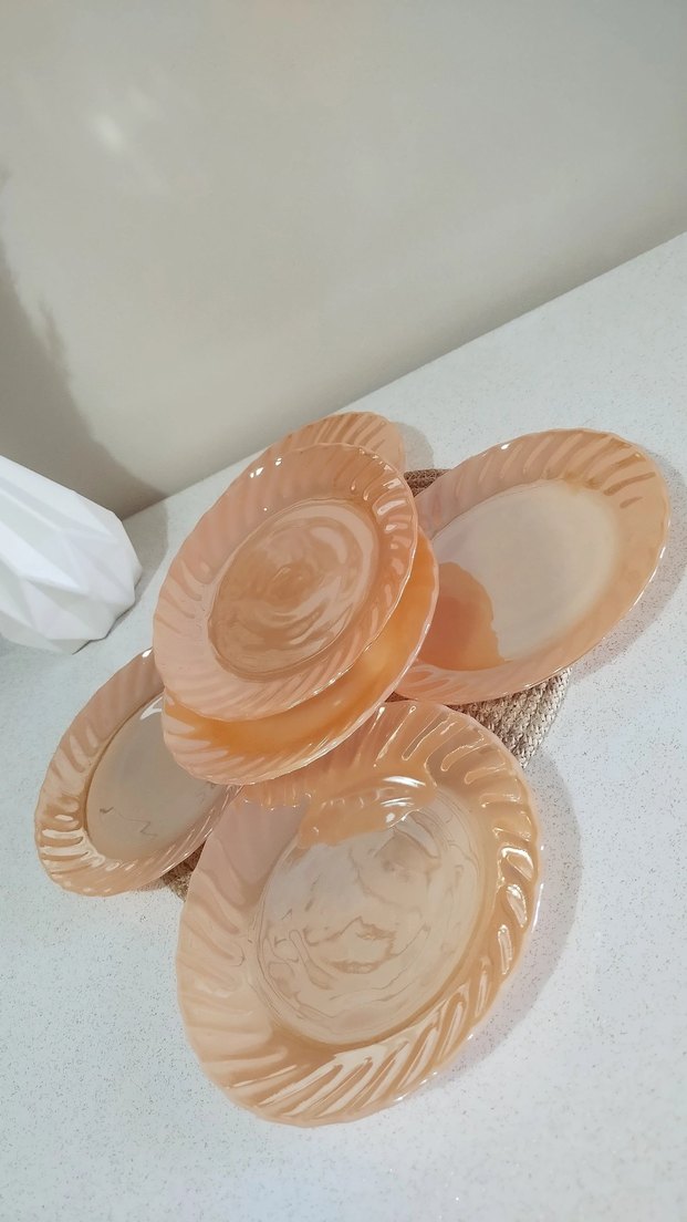 antika Pastel Bej Tabak Seti - Görsel 4