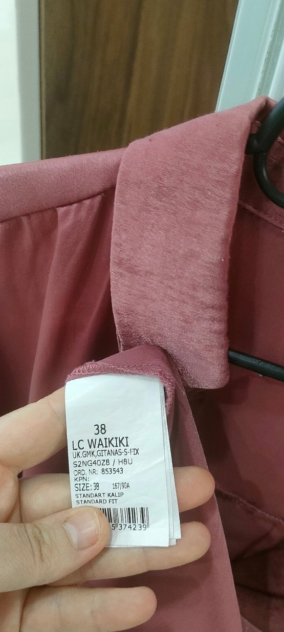 Bordo İpek Görünümlü Kadın Gömlek - Görsel 3