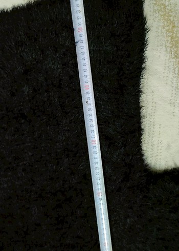 Siyah Fitilli Uzun Kollu Kadın Kazak - Görsel 2