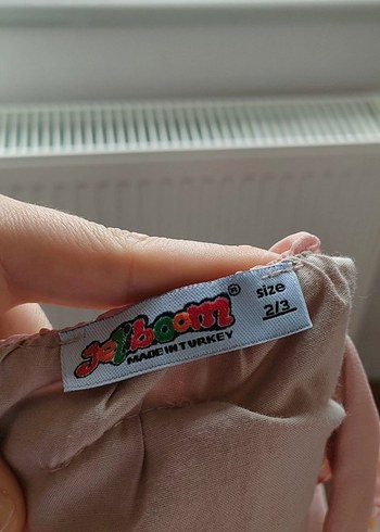 Kız Çocuk Nakışlı Pembe Fırfırlı Elbise - Görsel 5