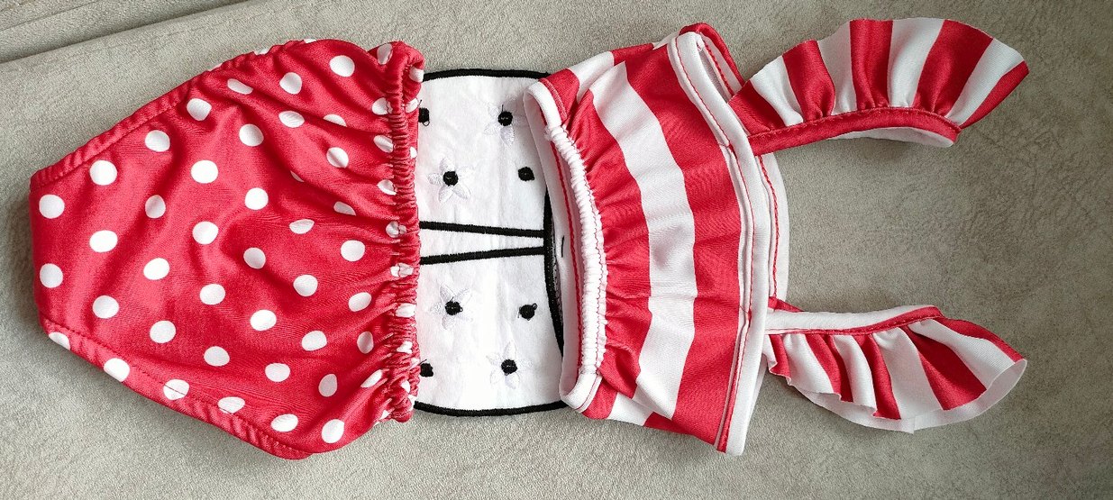 Nakışlı Uğur Böceği Desenli Kız Mayo - Görsel 4