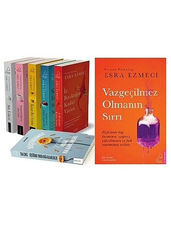 #Esra ezmeci 6 kitap ve defter seti hepsi tertemiz ve sifir dir 