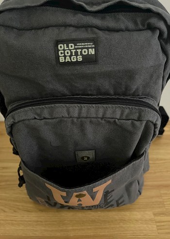 Old Cotton Cargo Vintage Baskılı Fermuarlı Sırt Çantası