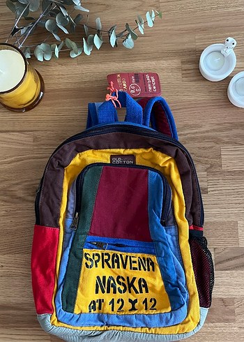Old Cotton Cargo Renkli Vintage Sırt Çantası