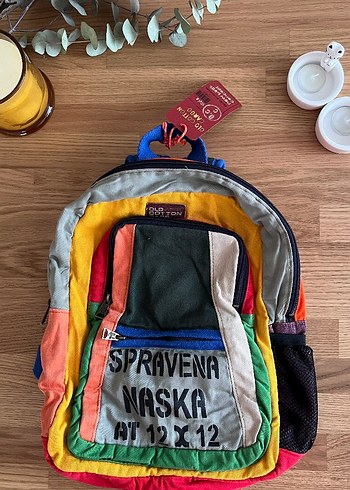  Beden Renkli Vintage Sırt Çantası