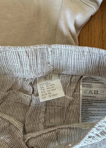 Gri Bebek Erkek Keten pantolon & Uzun Kollu body - Görsel 2