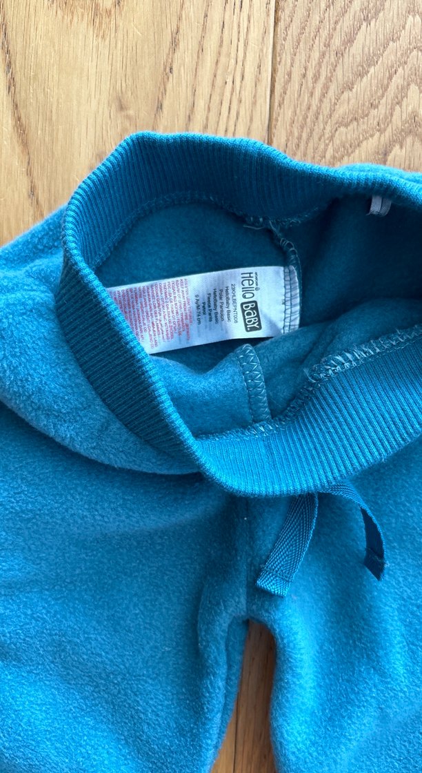 Mavi Erkek Çocuk Polar Pantolon hello baby - Görsel 2