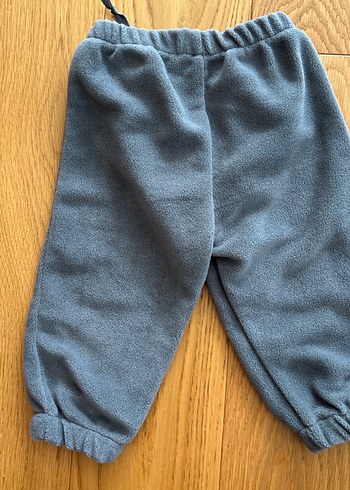 Gri Erkek Çocuk Bol Kesim Polar Pantolon hello baby - Görsel 2