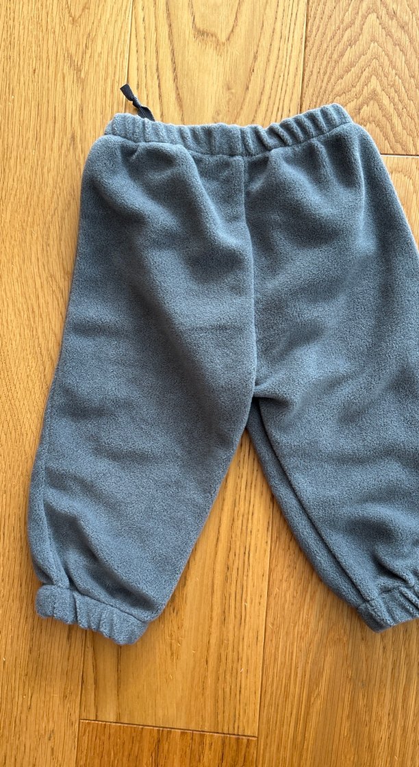 Gri Erkek Çocuk Bol Kesim Polar Pantolon hello baby - Görsel 2