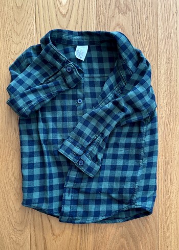 Erkek Çocuk Mavi Kareli Gömlek h&m - Görsel 2