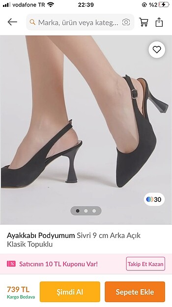 34 numara topuklu