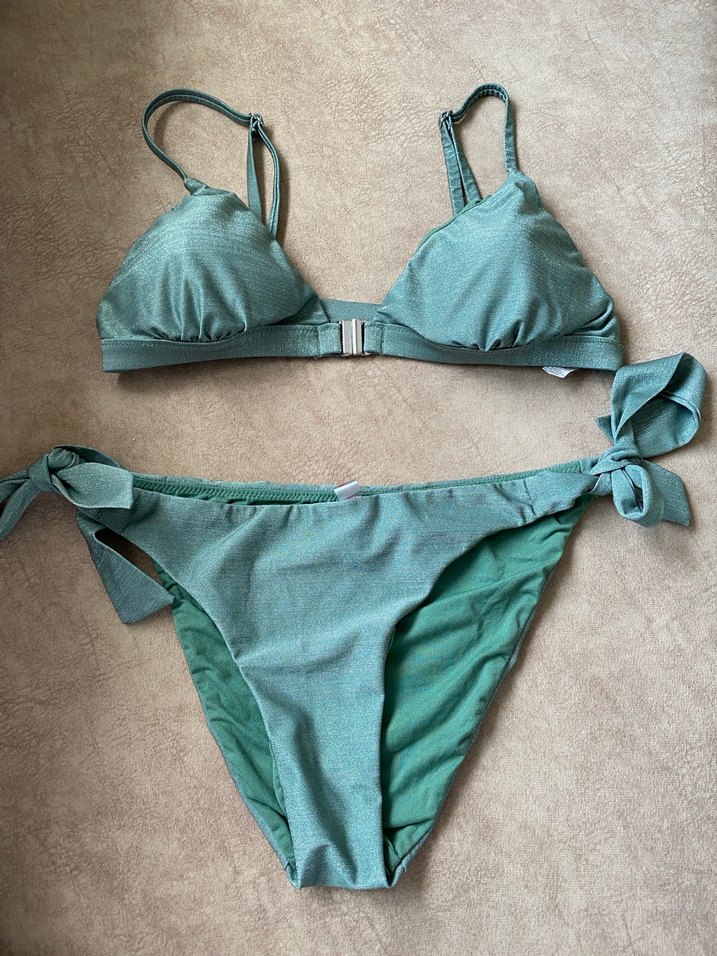 Turkuaz İpli Kadın Bikini Takımı - Görsel 5