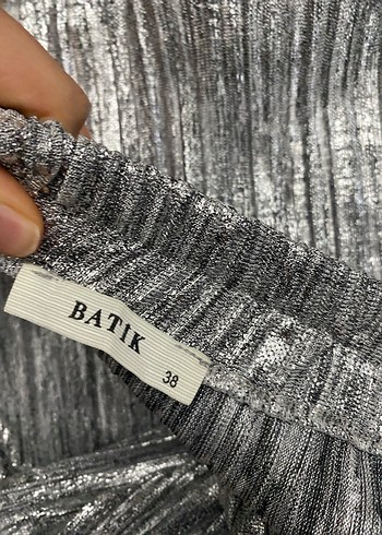 Gri Pilili Uzun Kadın Etek - Görsel 4