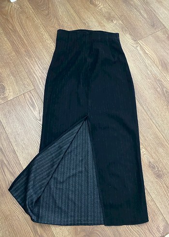 Kadın Siyah Piliseli Uzun Etek - Görsel 4