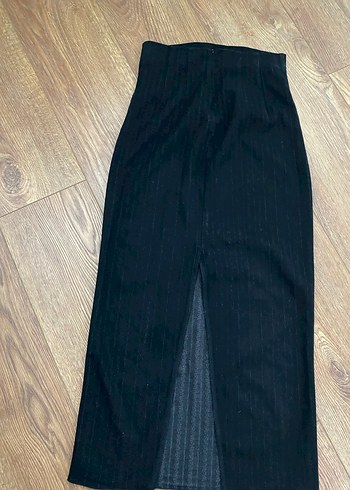 Kadın Siyah Piliseli Uzun Etek - Görsel 3