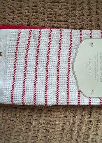 Kırmızı Nakışlı Bohem Mutfak Havlusu - Görsel 3