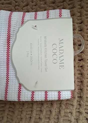 Kırmızı Nakışlı Bohem Mutfak Havlusu - Görsel 6