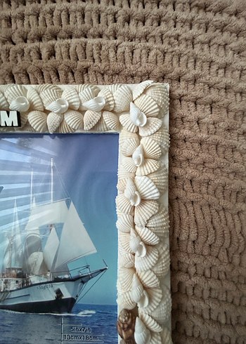 Bej Deniz Kabuklu Bodrum Çerçeve - Görsel 3