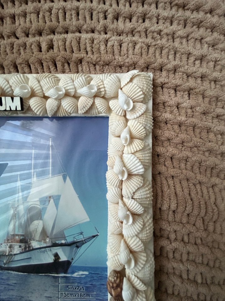 Bej Deniz Kabuklu Bodrum Çerçeve - Görsel 3