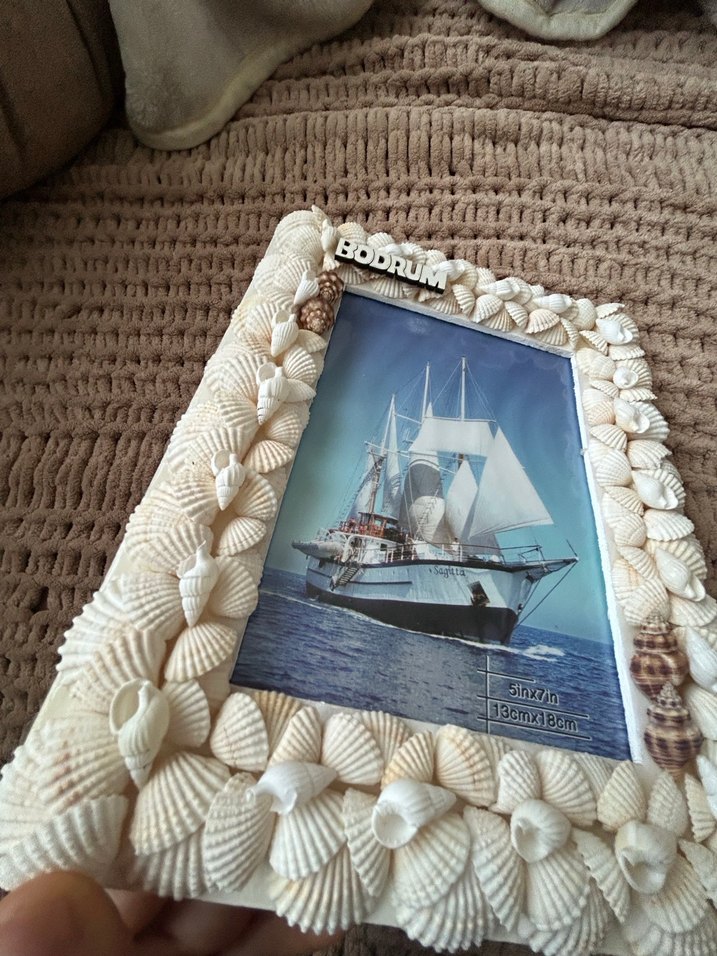 Bej Deniz Kabuklu Bodrum Çerçeve - Görsel 4