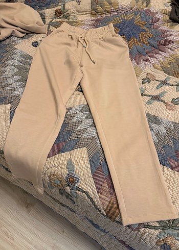 Bej Kapüşonlu Salaş Kadın Sweatshirt - Görsel 2