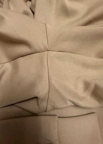 Bej Kapüşonlu Salaş Kadın Sweatshirt - Görsel 3