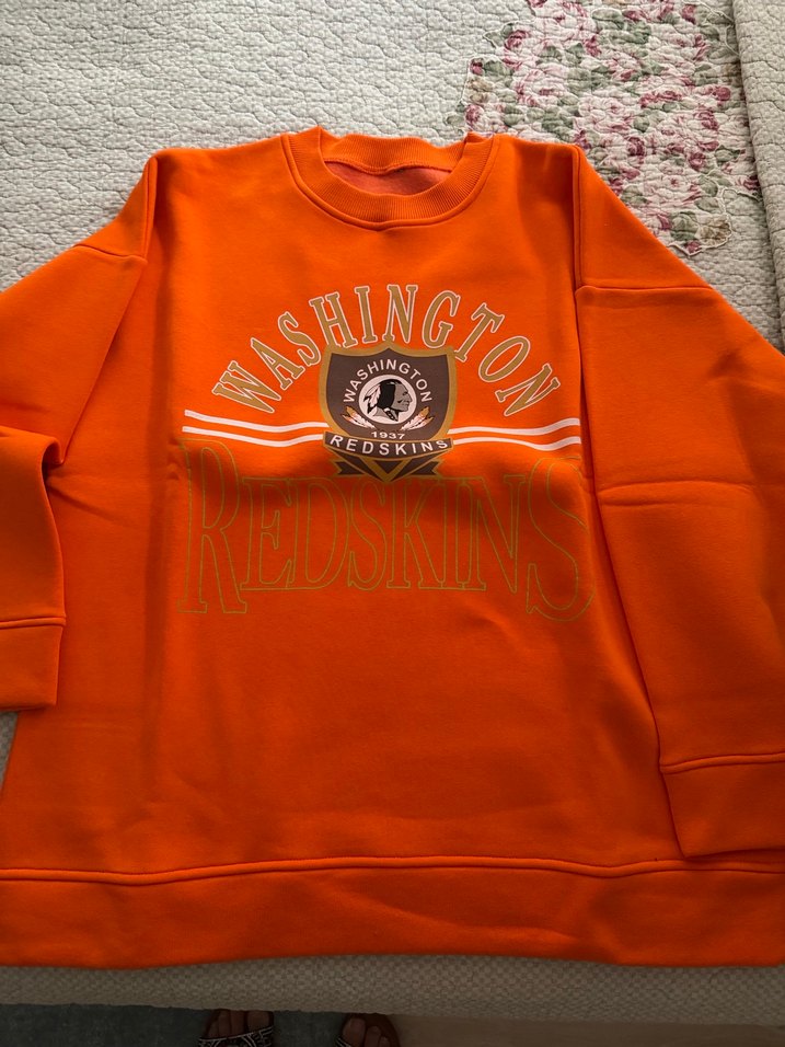 Turuncu Baskılı Kadın Sweatshirt - Görsel 2