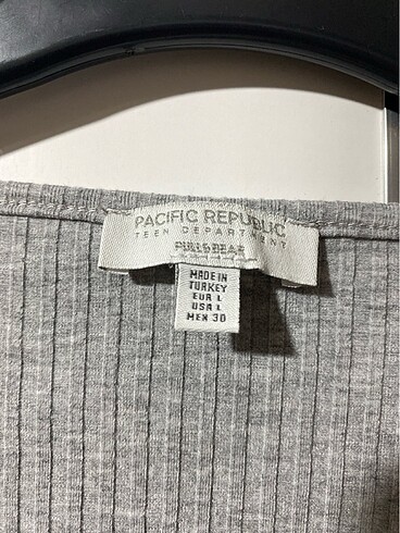 l Beden gri Renk Pull&Bear Crop Hırka