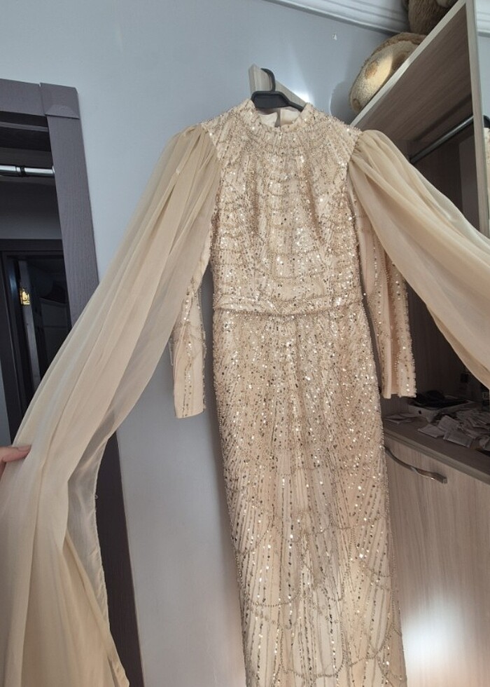 Pelerinli abiye  - Görsel 4