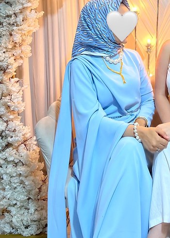 m Beden Geniş kollu abaya elbise