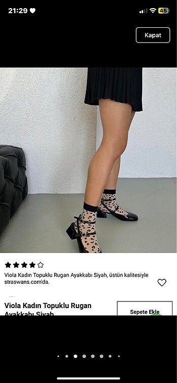 37 Beden Siyah babet