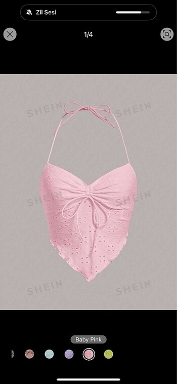 shein pembe boyundan baglamali ust TUKENDİ