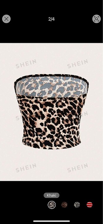 s Beden Shein leopar ust