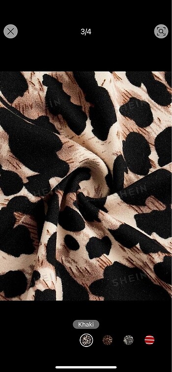 Sheinside Shein leopar ust