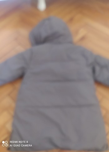 Zara Gri Kapüşonlu Kız Çocuk Kışlık Mont
