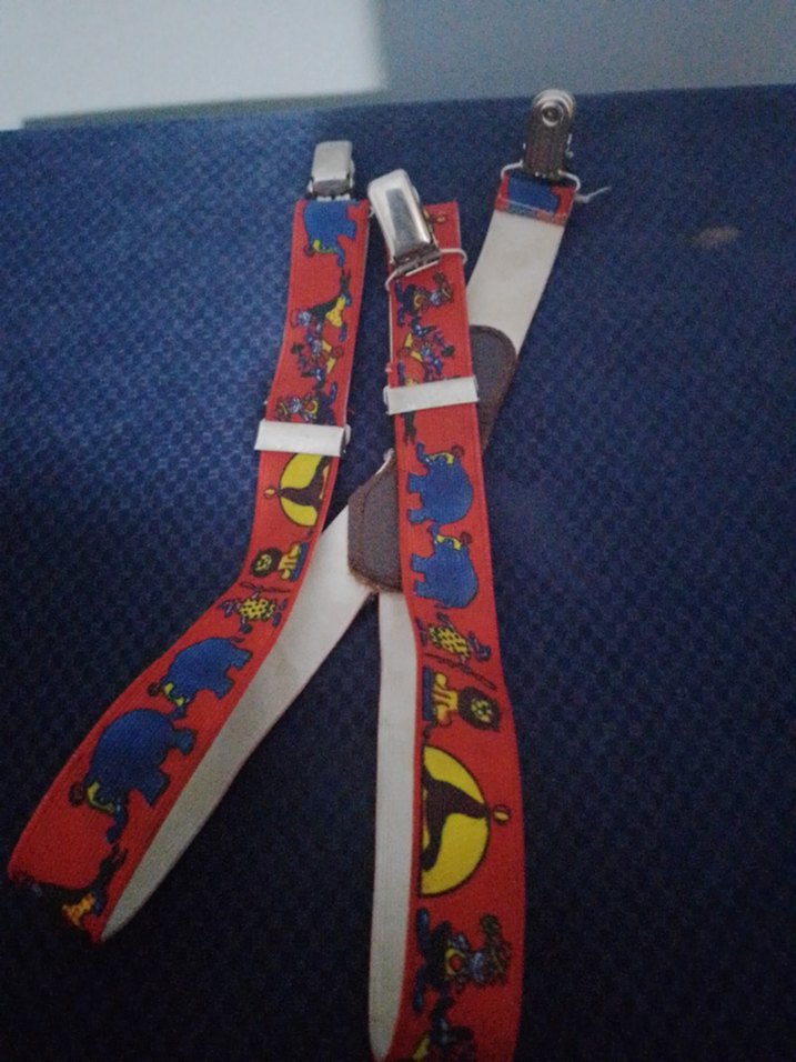 Renkli Çocuk Askısı Tokalı Deri Detaylı - Görsel 2