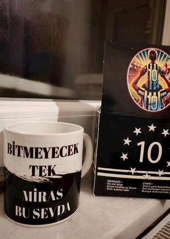 10 Numara Futbol Temalı Beyaz Kupa - Görsel 2