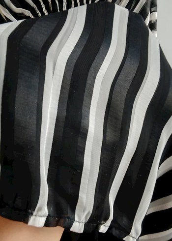 38 Beden Zebra Desenli Pileli abiye