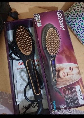 Arzum Avits Koyu Kahverengi Saç Düzleştirici Fırça
