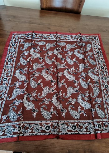 Bordo Bohem Desenli Kadın baş örtüsü - Görsel 6