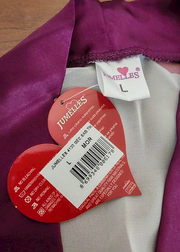 Mor Çiçekli Bohem Kadın gecelik ve sabahlık takımı. - Görsel 6