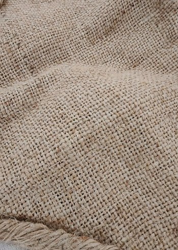 Bej Bohem Püsküllü hasır masa örtüsü - Görsel 7