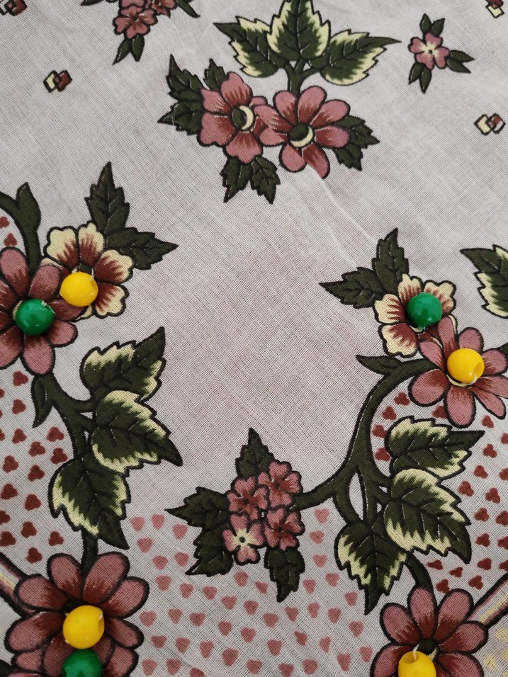 Bej Bohem Püsküllü hasır masa örtüsü - Görsel 2